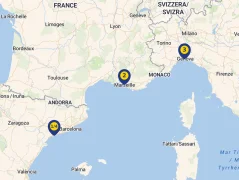 Mapa plavby